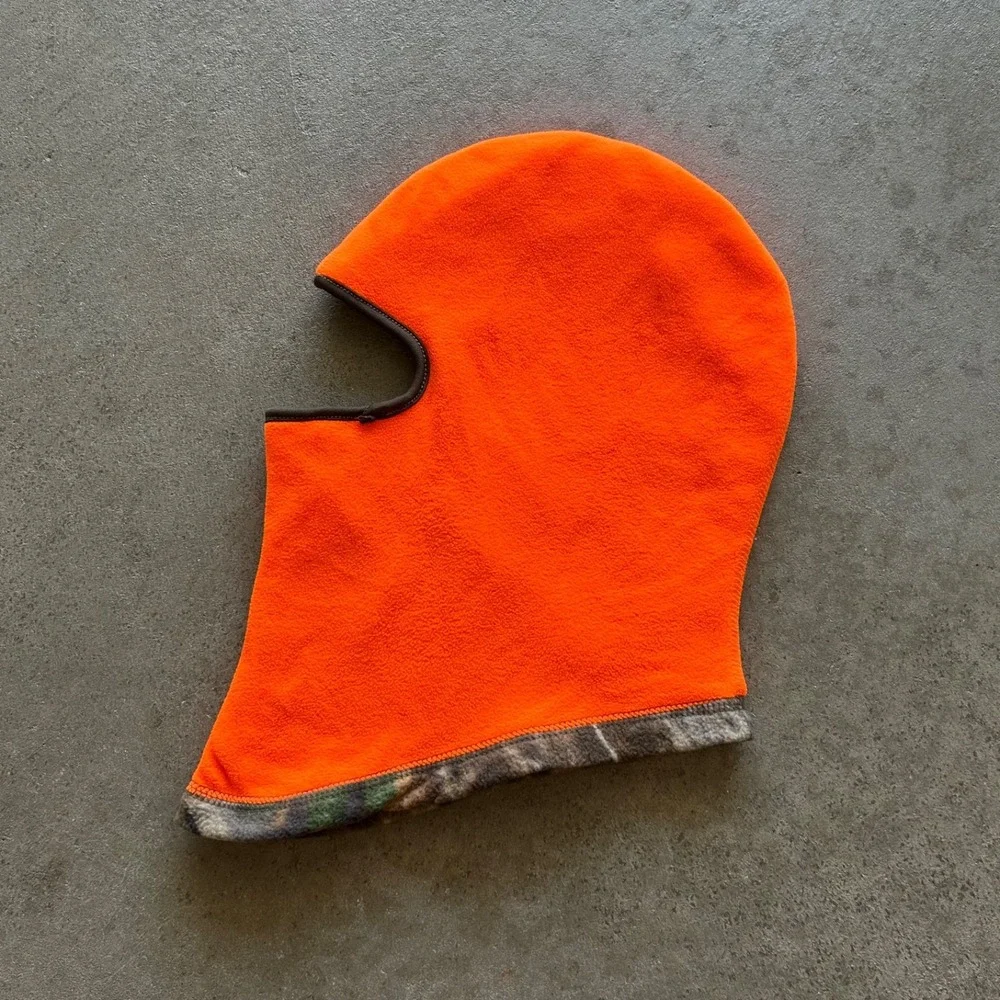 Vintage Hot Shot Camo Realtree Full Face Cover Ski Mask Balaclava One Size Brown